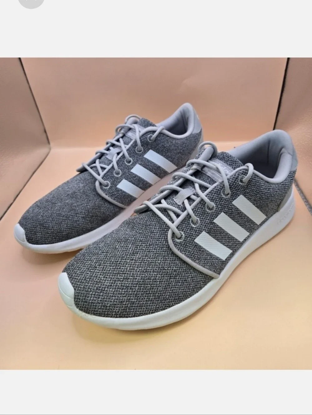 Adidas Lite Racer Women's Grey Athletic Sneakers Size 9